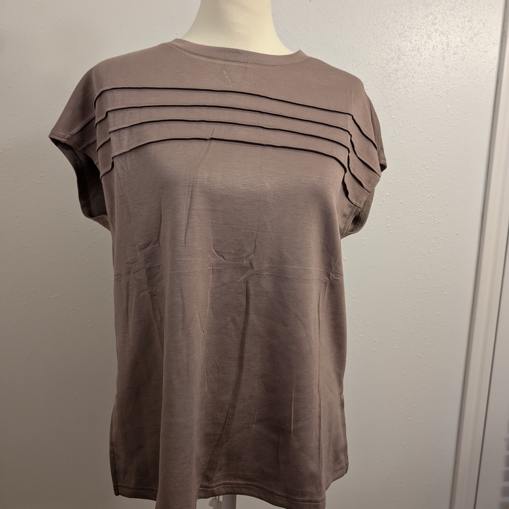 Women's WIHOLL Two Piece Sets Matching Lounge Set Coffee Color Size L